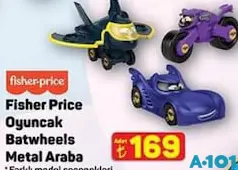 FİSHER PRİCE OYUNCAK BATWHEELS METAL ARABA fiyat ve kampanya bilgisi